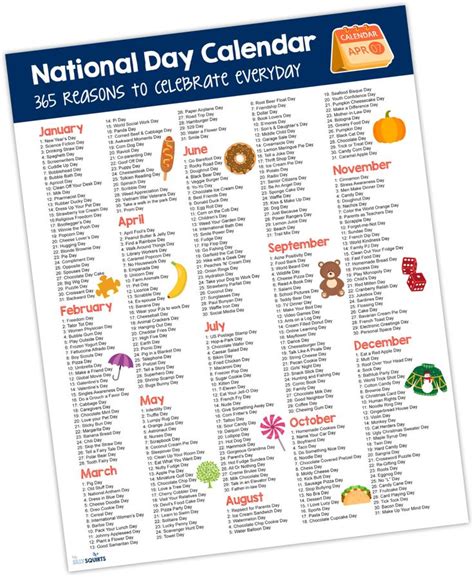 National Day Calendar 365 Reasons To Celebrate Everyday In 2023