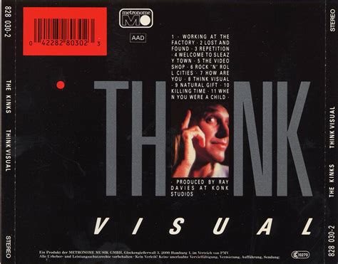 La Nusica De Clara Abeljohnny Y Cia The Kinks Think Visual 1986