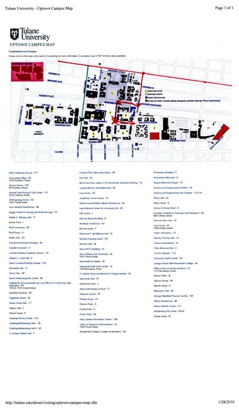 Tulane Campus Map By Craig Zeller Issuu