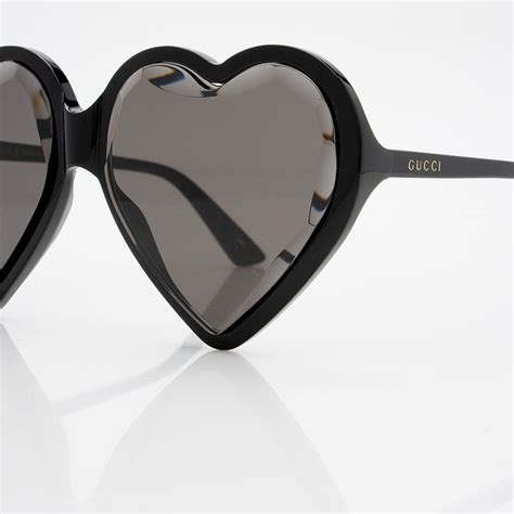 Gucci Heart Sunglasses Shf 18216 Luxedh