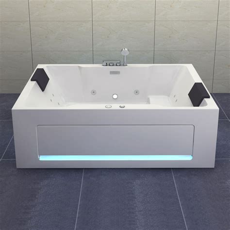 woodbridge 2 person freestanding massage hydrotherapy bathtub hot tub spa with inline heater