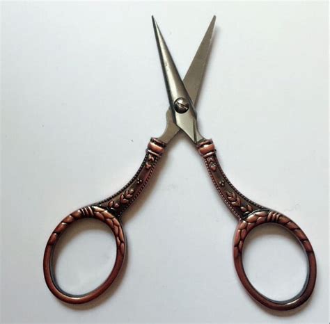 2pcs Lot Bronze Antique Sewing Scissors Household Trimming Cutter