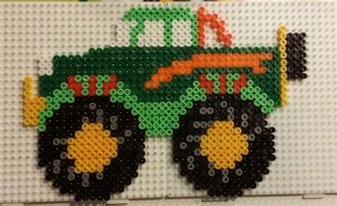 Hama Monster Truck Midi Made By Line Perler Bead Art Hama Beads