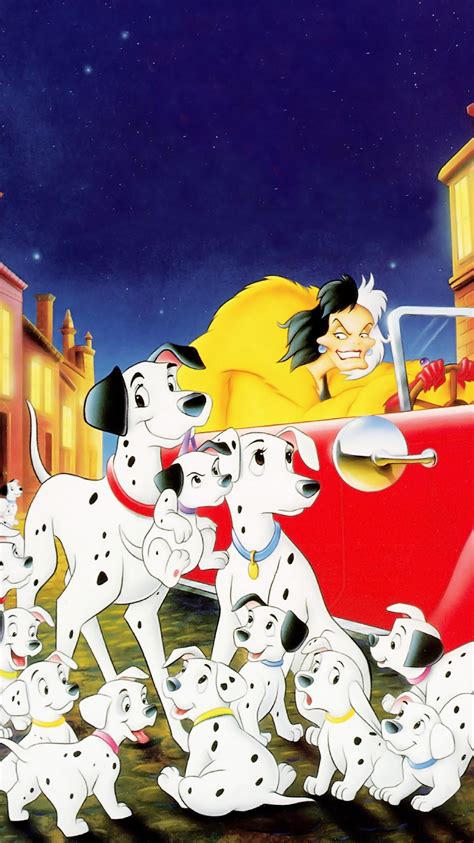One Hundred And One Dalmatians 1961 Phone Wallpaper Moviemania