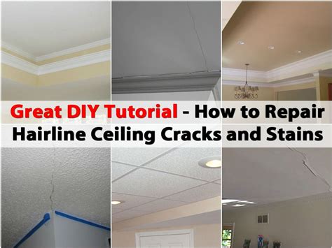 If you have a damaged ceiling and it is needing repaired. Great DIY Tutorial for Repairing Hairline Ceiling Cracks ...