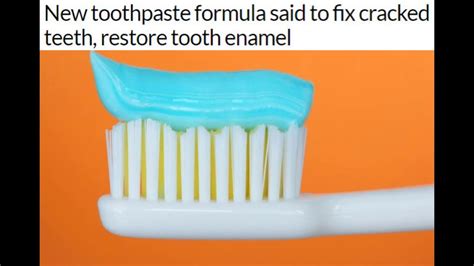 I used a combination of magnesium, calcium, vitamin d, trace minerals, and a remineralizi. New toothpaste formula said to fix cracked teeth, restore ...
