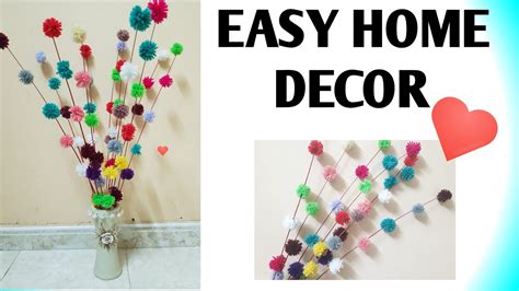 Easy Woolen Thread Craft Diy Home Decor Youtube