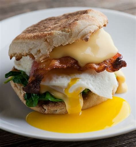 Directions in a small saucepan, melt butter over medium. Egg Florentine Breakfast Sandwich Recipe | Best breakfast ...