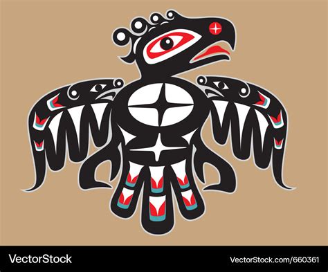 Thunderbird Native American Style Royalty Free Vector