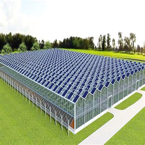Photovoltaic Power Generation Solar Panel System Green House For Sale