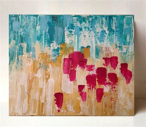 Items Similar To Original Abstract Acrylic Painting On Canvas Panel