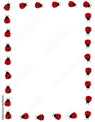 Ladybug Frame Border Buy This Stock Vector And Explore Similar