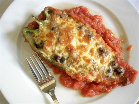 Maybe you would like to learn more about one of these? My Little Bungalow: Vegetarian Stuffed Poblano Peppers