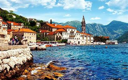 Kotor Perast Town Desktop Montenegro Bay Wallpapers