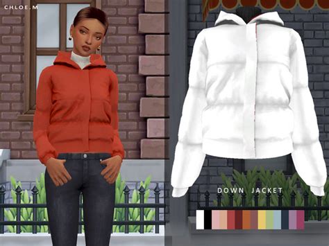 The Sims 4 Mody Do Gry Kurtka Puchowa Chloem