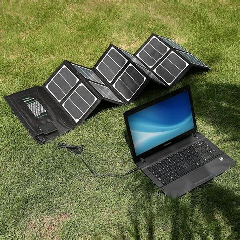 High Efficient 40w Foldable Solar Panel Portable Solar Charger Usb Port 18v Dc Output For