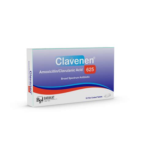 Clavenen 625 Mg Pharmatech Company For Drugs And Medical Supply