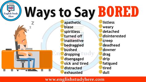 Ways To Say Bored Learn English Words Learn English Vocabulary