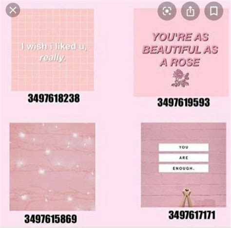Roblox Pink Aesthetic Decal Codes Part 1 Doovi