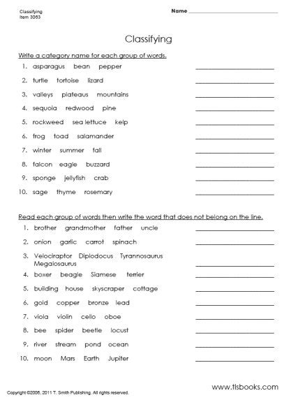 Science Worksheets For 6th Graders Printable