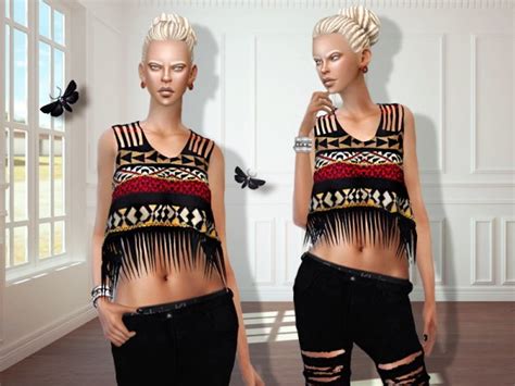 Missfortune Sims Tribal Top • Sims 4 Downloads