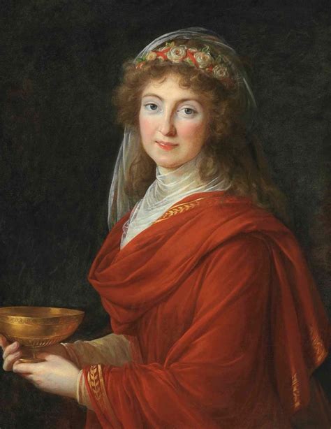 Portrait Of La Comtesse Siemontkowsky Bystry Elisabeth Louise Vig E