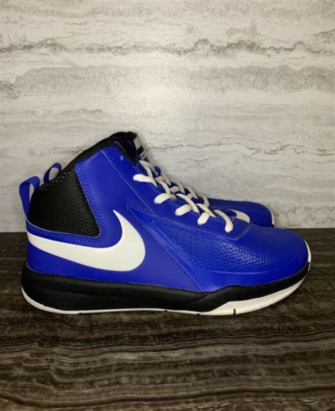 Nike Team Hustle D 7 Gs Kids Blue Basketball Shoes Size 6y 747998