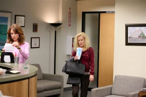 Angela Kinsey And Ellie Kemper In The Office 2005 The Office Angela Martin Dwight And Angela