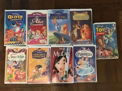 DISNEY VHS MASTERPIECE Collection Snow White Cinderella Lion King Mulan