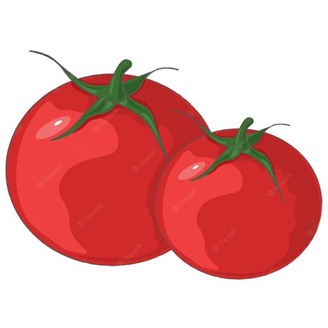 Personaje De Dibujos Animados De Tomate Vector Premium
