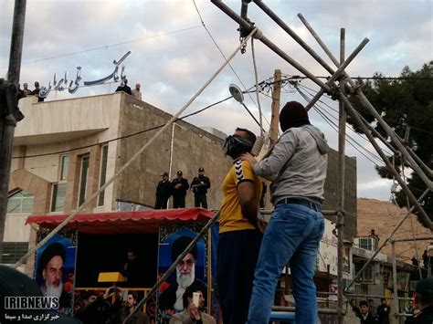 Iran Two Hanged In Public For Waging War Against God