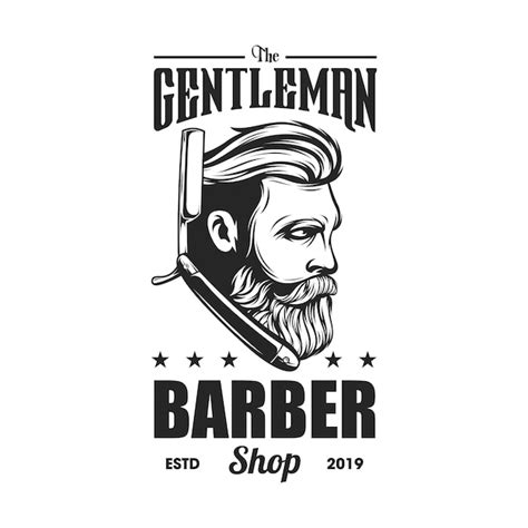 Logotipo Da Barbearia Vetor Premium