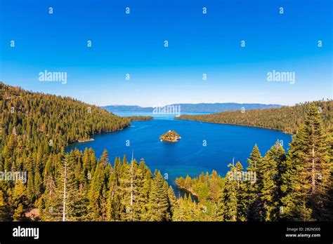Emerald Bay And Fannette Island In Lake Tahoe South Lake Tahoe