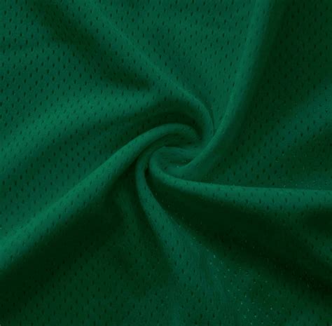 Hunter Green Pro Mesh Heavy Jersey Fabric Athletic Sports Mesh Fabrics