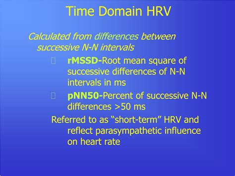 Heart rate variability (hrv) is the physiological phenomenon of variation in the time interval between heartbeats. PPT - Heart Rate Variability for Clinicians PowerPoint ...