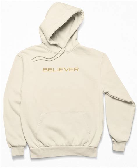 believer hoodie graphic faith sweatshirt college hoodie etsy