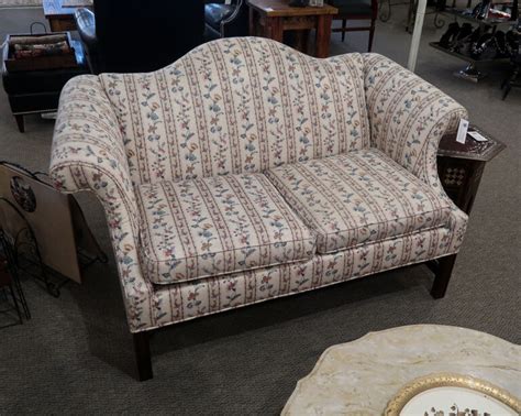 Ethan Allen Camelback Loveseat New England Home Furniture Consignment