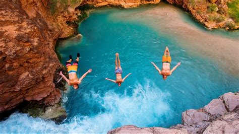 Havasupai 2016 Cliff Jumping In Paradise Youtube