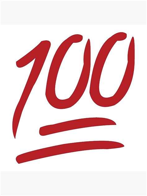 100 Emoji Art Print By Emswim07 Redbubble