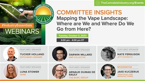 Vape Landscape Insights Cannabis Vaping Trends NCIA Webinar