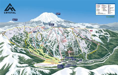 Crystal Mountain Piste Map Trail Map