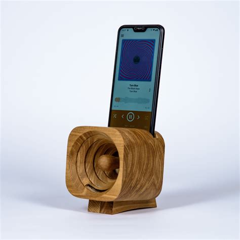 Handmade Wooden Phone Speaker Passive Sound Amplifier Etsy Phone