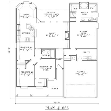 Single story 4 bedroom house plans home design ideas classy simple. 4 Bedroom