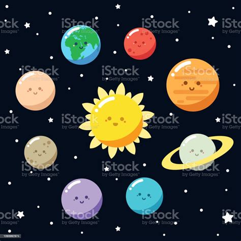 Como Dibujar El Sistema Solar Kawaii