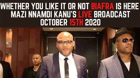 Join the dicord for more private servers discord.gg/j5m8urj leaf village: Mazi Nnamdi Kanu's LIVE Broadcast on this day the 15th of October 2020 #BiafraExit is inevitable ...