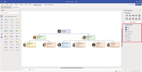 Create And Customize Your Org Charts Using New Capabilities In Visio
