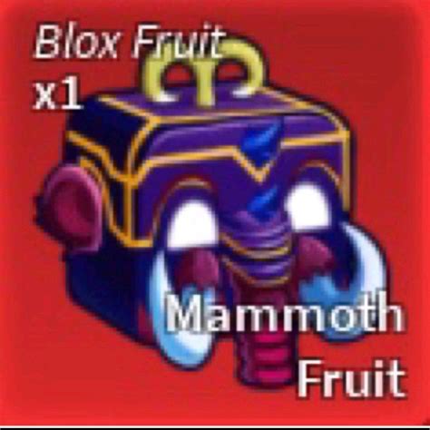Blox Fruit Mammoth Fruit Video Gaming Gaming Accessories In Game