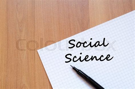 The social sciences are those sciences that aim to know some aspect of society. Social science text concept write on ... | Stock image ...