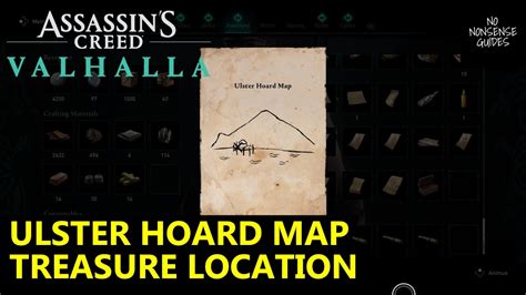 Ulster Hoard Map Ac Valhalla Treasure Location Youtube