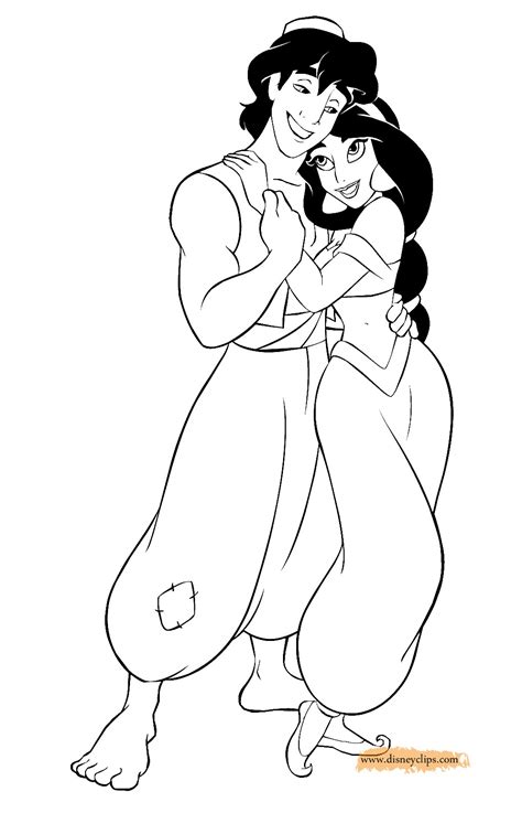 How to draw aladdin colours 2019 colors hi guys its kids time tv lets draw and paint aladdin of disney and princess jasmine. Princess Jasmine Coloring Page Pdf - BubaKids.com